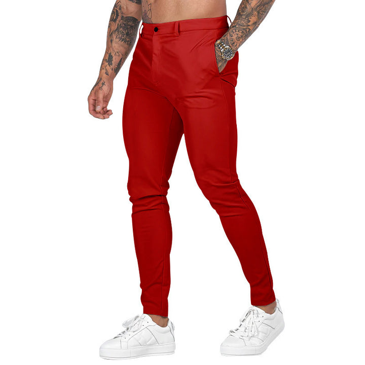 Herren Slim-Fit Stretch-Chino mit schmal zulaufendem Bein und dezenten Eingrifftaschen Nord Taschen