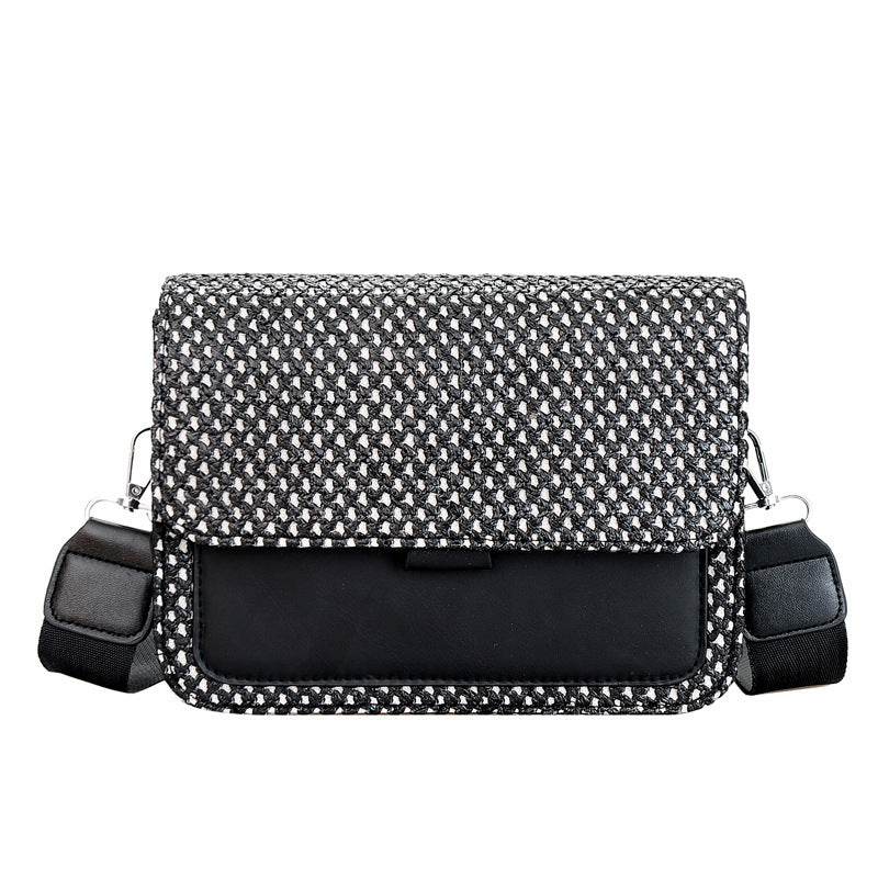 Damen praktische Umhängetasche mit geflochtenem Design Nord Taschen