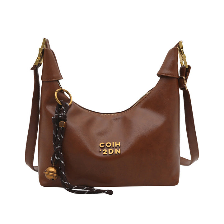 Damen Hobo-Tasche mit einzigartigem Kordelzug und dekorativem Anhänger Nord Taschen
