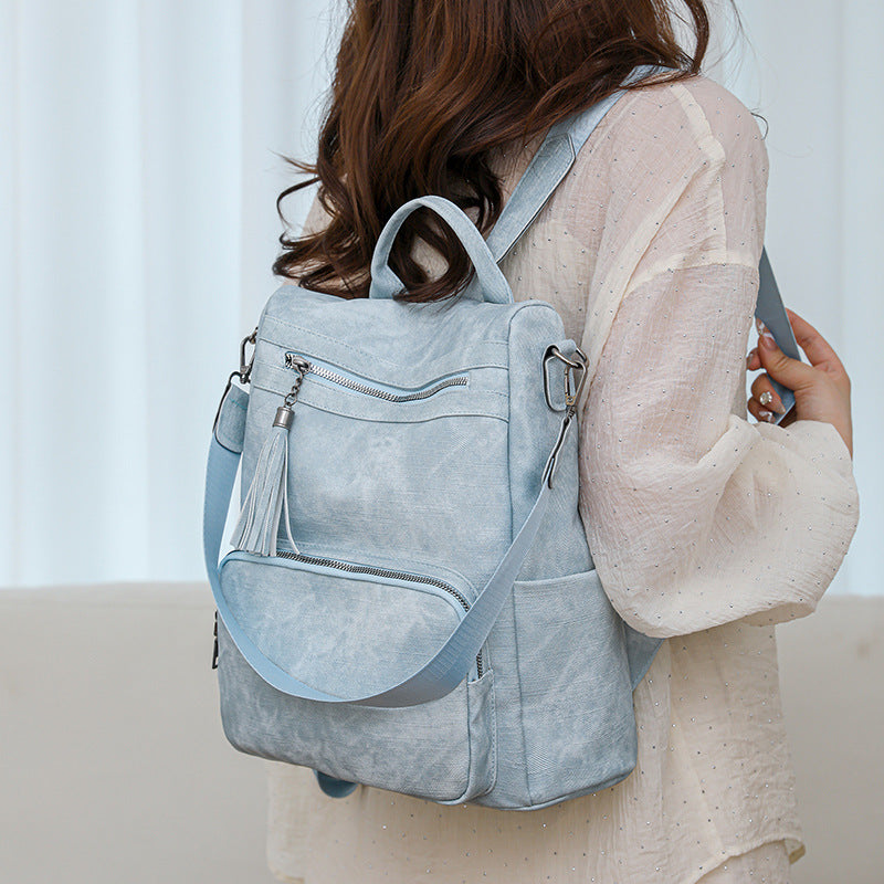 Damen Rucksack mit stilvollen Quasten und praktischen Fächern Nord Taschen