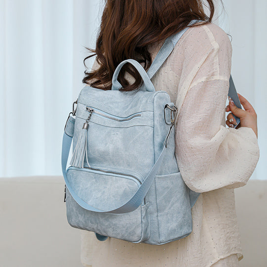 Damen Rucksack mit stilvollen Quasten und praktischen Fächern Nord Taschen
