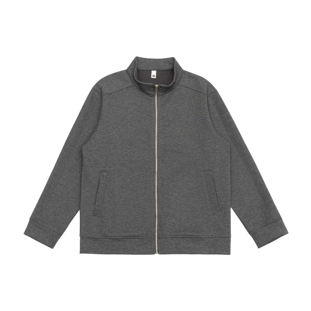 Herren Sweatjacke mit Stehkragen, durchgehendem Reißverschluss und kontrastierten Ärmeleinsätzen Nord Taschen