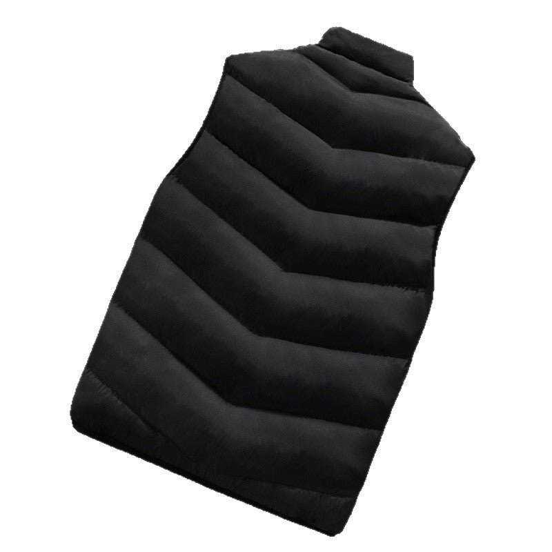Herren Gepolsterte Ärmellose Thermoweste im urbanen Puffer-Look mit Stehkragen und Reißverschlusstaschen Nord Taschen