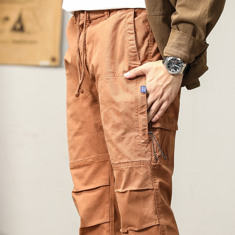 Herren Cargo-Joggerhose mit Tunnelzug, elastischen Bündchen und verstärkten Kniepartien Nord Taschen