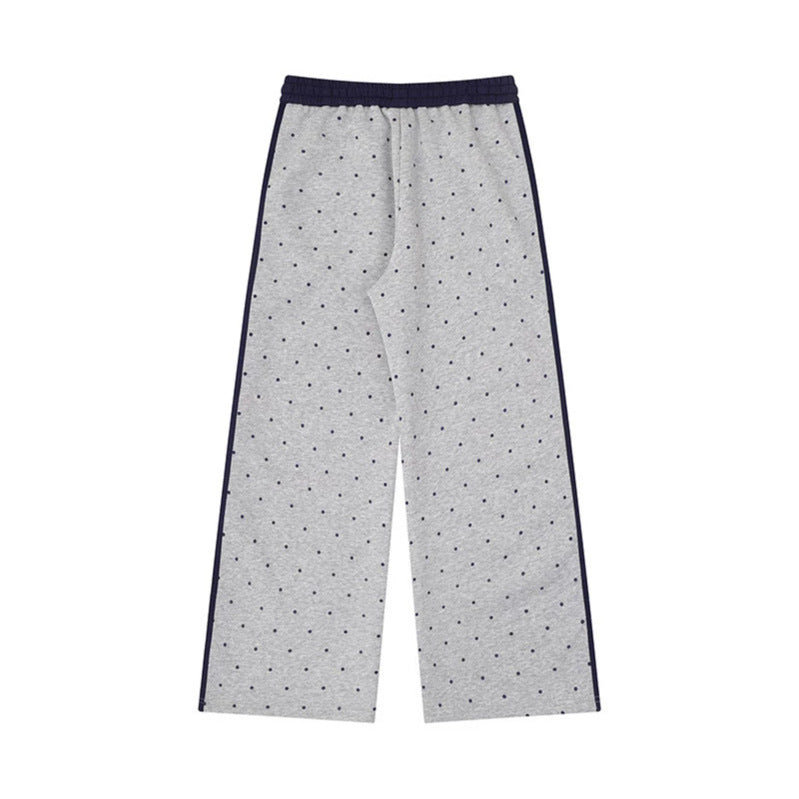 Damen Weite Relax‑Loungehose im Palazzo‑Schnitt mit Komfortbund, Kordelzug und seitlichen Kontraststreifen Nord Taschen