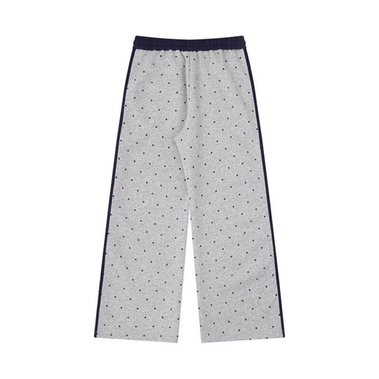 Damen Weite Relax‑Loungehose im Palazzo‑Schnitt mit Komfortbund, Kordelzug und seitlichen Kontraststreifen Nord Taschen