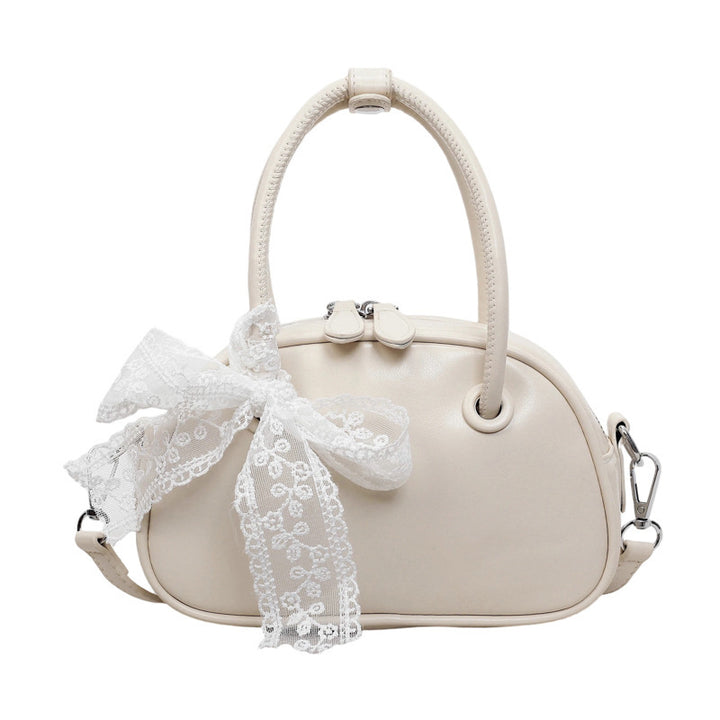 Damen elegante Handtasche mit verspieltem Spitzenanhänger Nord Taschen
