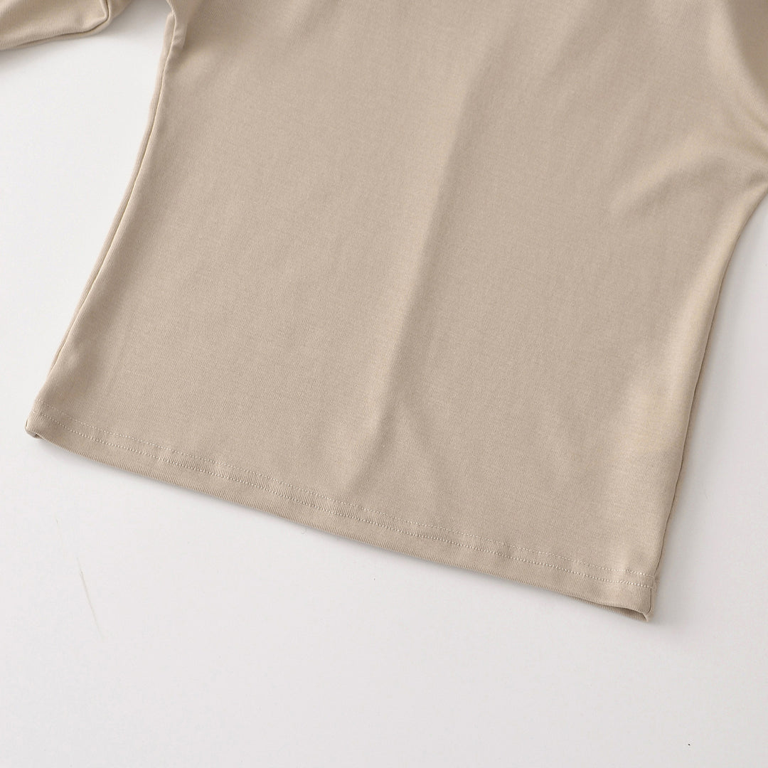 Damen Lagen-Langarmshirt mit integriertem Spaghettiträger-Cami und weitem Rundhals Nord Taschen