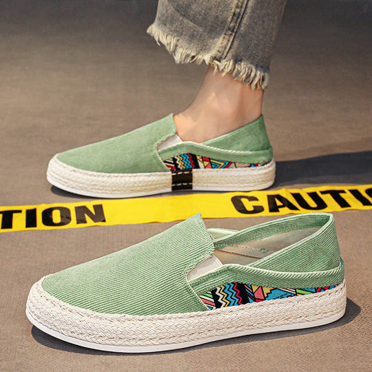 Damen Slip-On Schuhe aus strapazierfähigem Canvas