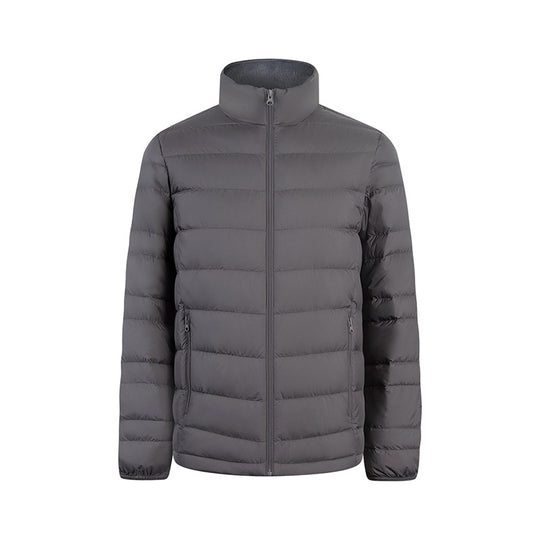 Herren Ultraleichte gesteppte Daunenimitat-Jacke mit Stehkragen Nord Taschen