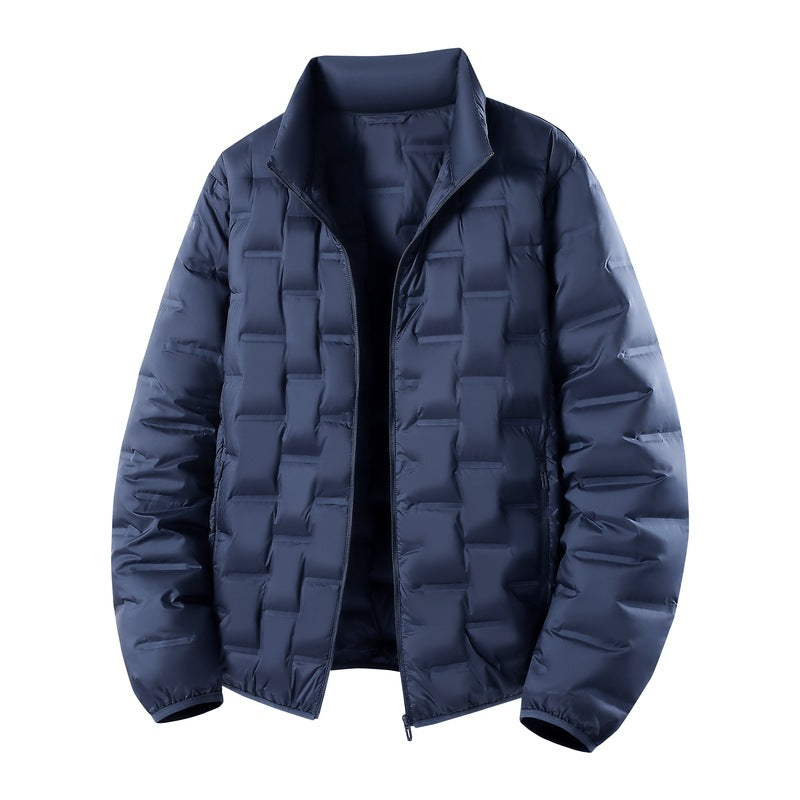 Herren Ultraleichte gesteppte Isolationsjacke mit Stehkragen und minimalistischem Design Nord Taschen