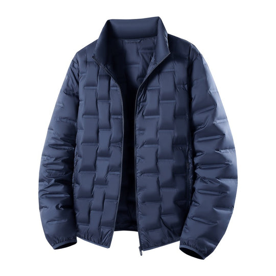 Herren Ultraleichte gesteppte Isolationsjacke mit Stehkragen und minimalistischem Design Nord Taschen