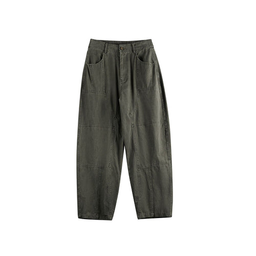 Damen Relaxed-Fit Workwear-Hose mit hoher Leibhöhe und aufgesetzten Taschen Nord Taschen