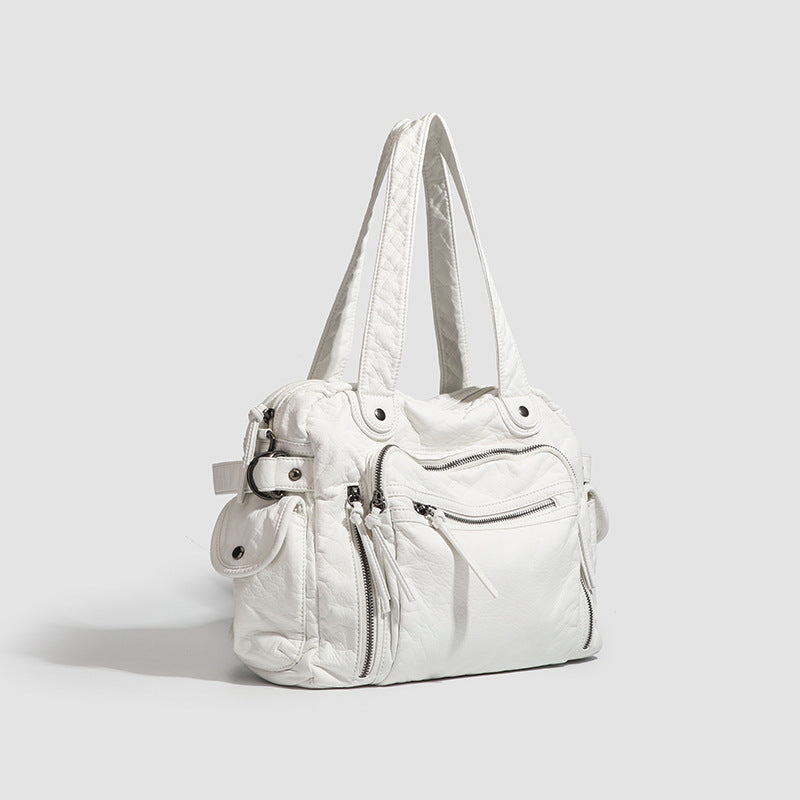 Damen elegante Handtasche mit raffinierten Reißverschlussfächern und strukturierter Oberfläche Nord Taschen