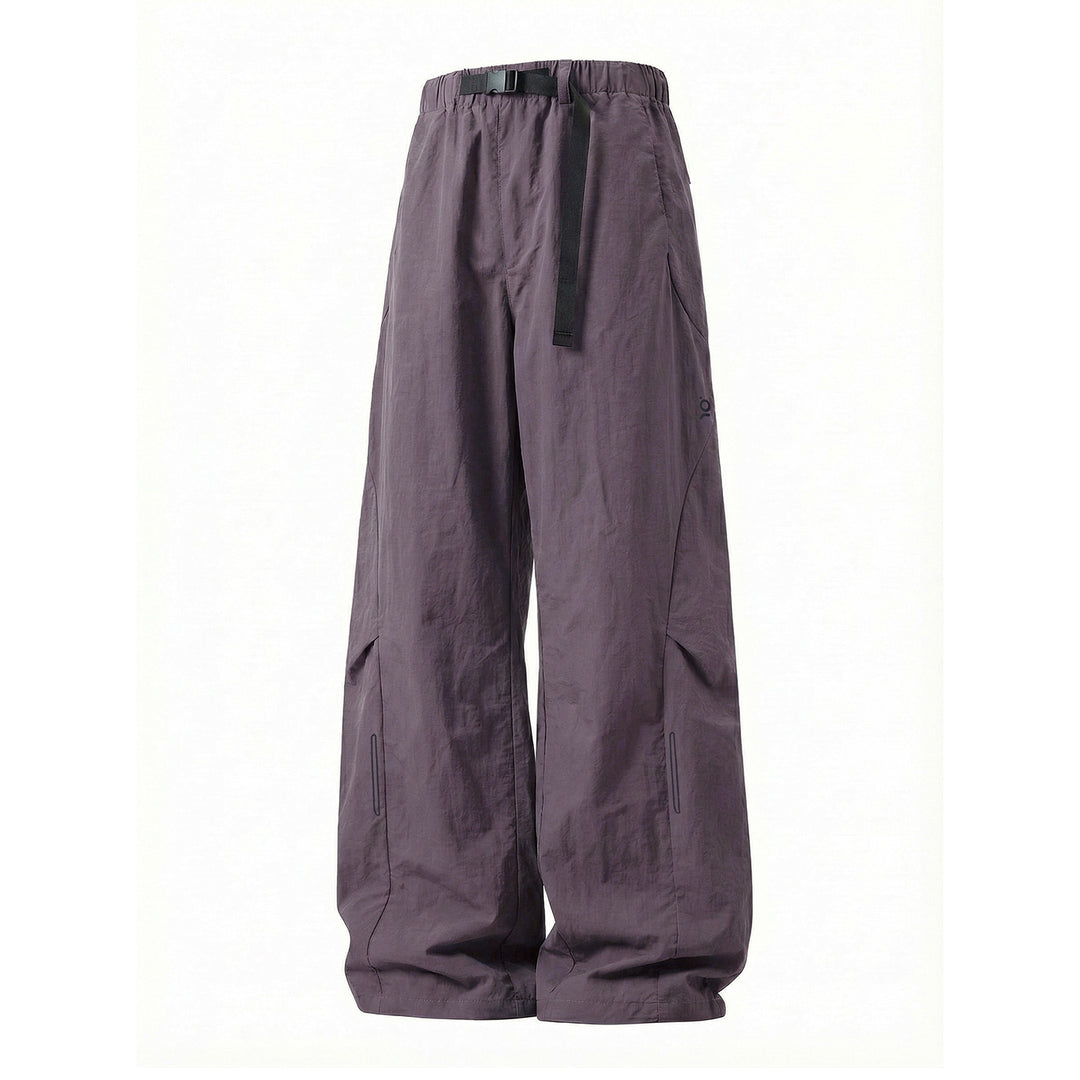 Unisex Weite technische Cargo-Hose mit elastischem Bund, integriertem Gurt und verstellbarem Beinabschluss Nord Taschen