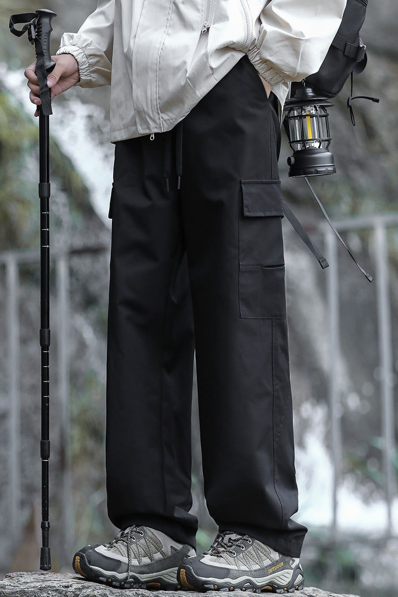 Herren Oversized Outdoor‑Cargohose mit Zugbund, großen Klapp‑ und Utility‑Taschen Nord Taschen