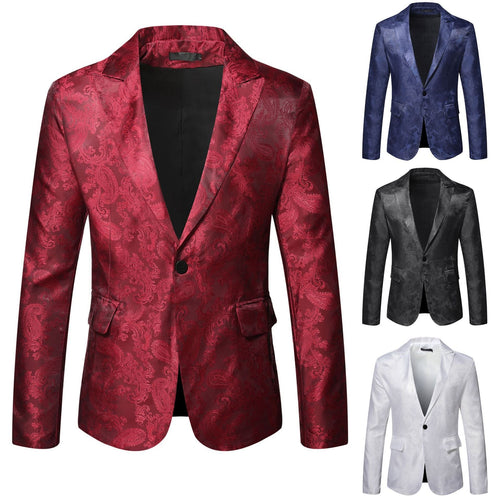 Herren eleganter Blazer mit Paisleymuster - Arvani