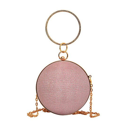 Damen Clutch mit schimmerndem Kettenhenkel Nord Taschen