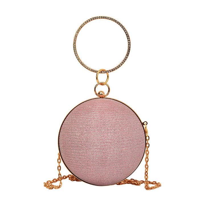 Damen Clutch mit schimmerndem Kettenhenkel Nord Taschen
