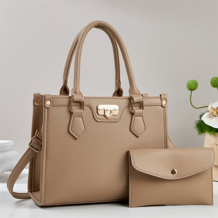 Damen elegante Henkeltasche mit abnehmbarer Clutch Nord Taschen