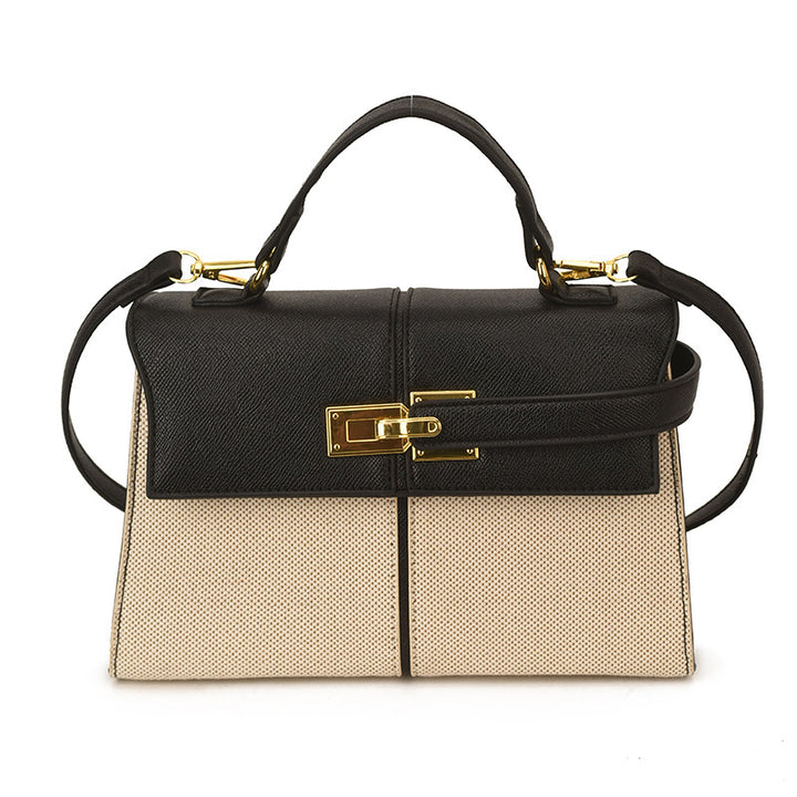 Damen strukturierte Handtasche mit elegantem Kettenverschluss Nord Taschen
