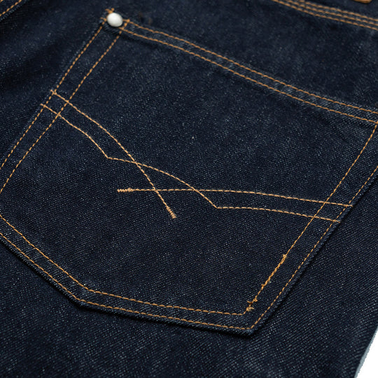 Damen Relaxed-Fit High-Waist Denimhose mit weitem Bein und markanter Nahtführung Nord Taschen