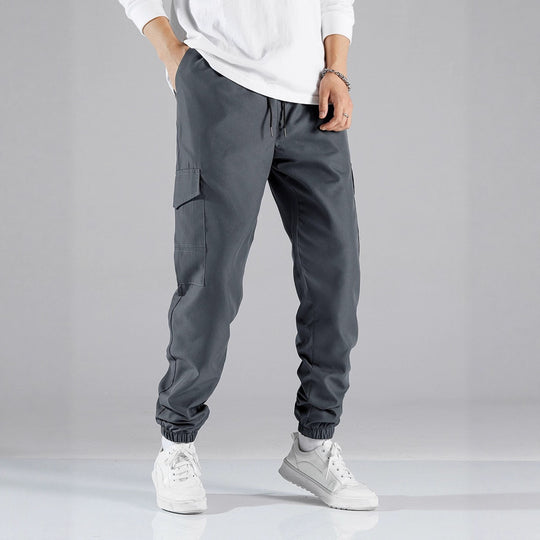 Herren Technische Cargo-Jogginghose im Utility‑Stil mit Klappentaschen & elastischen Knöchelbündchen Nord Taschen