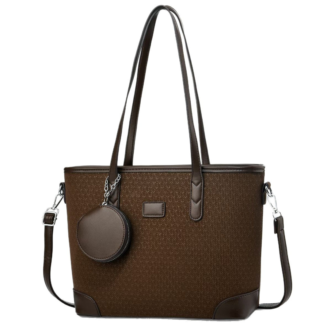Damen elegante Tote-Handtasche mit strukturiertem Design und abnehmbarer Geldbörse Nord Taschen