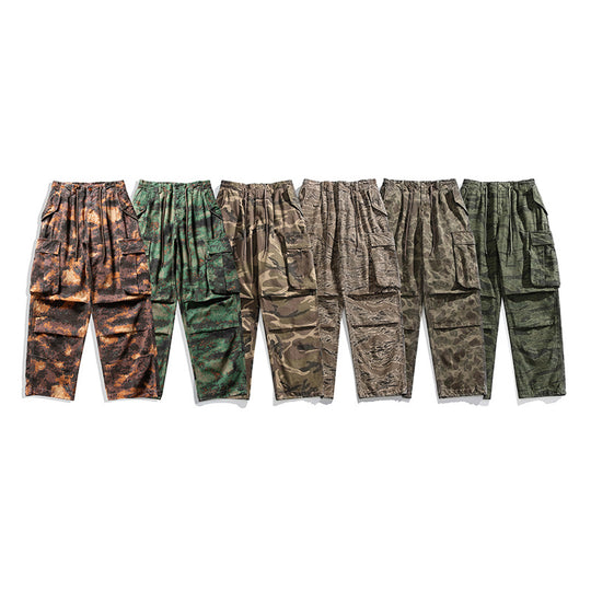 Herren Cargo-Overshirt im Utility-Stil mit Camouflage-Print und Mehrfachtaschen Nord Taschen