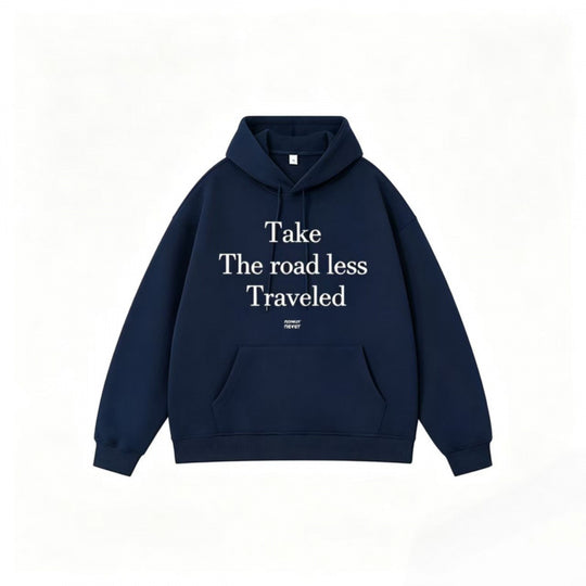 Unisex Oversize-Kapuzenpullover mit Statement-Print und Kängurutasche Nord Taschen