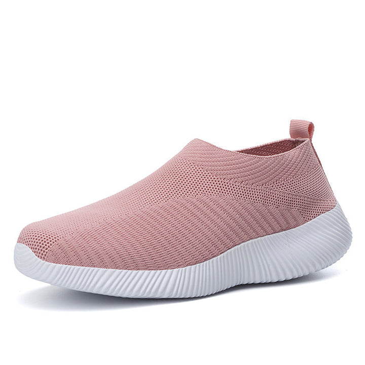 Damen luftige Slip-On Sneakers mit atmungsaktivem Design