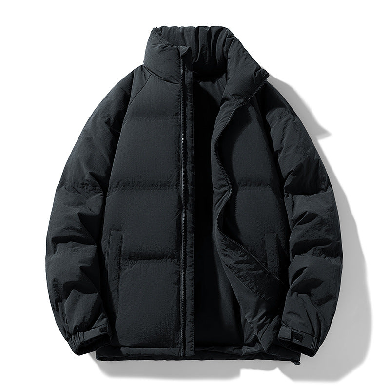 Herren Stepp-Daunen-Winterjacke mit hohem Stehkragen und verstellbarem Saum Nord Taschen