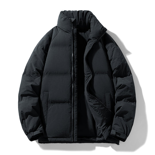 Herren Stepp-Daunen-Winterjacke mit hohem Stehkragen und verstellbarem Saum Nord Taschen
