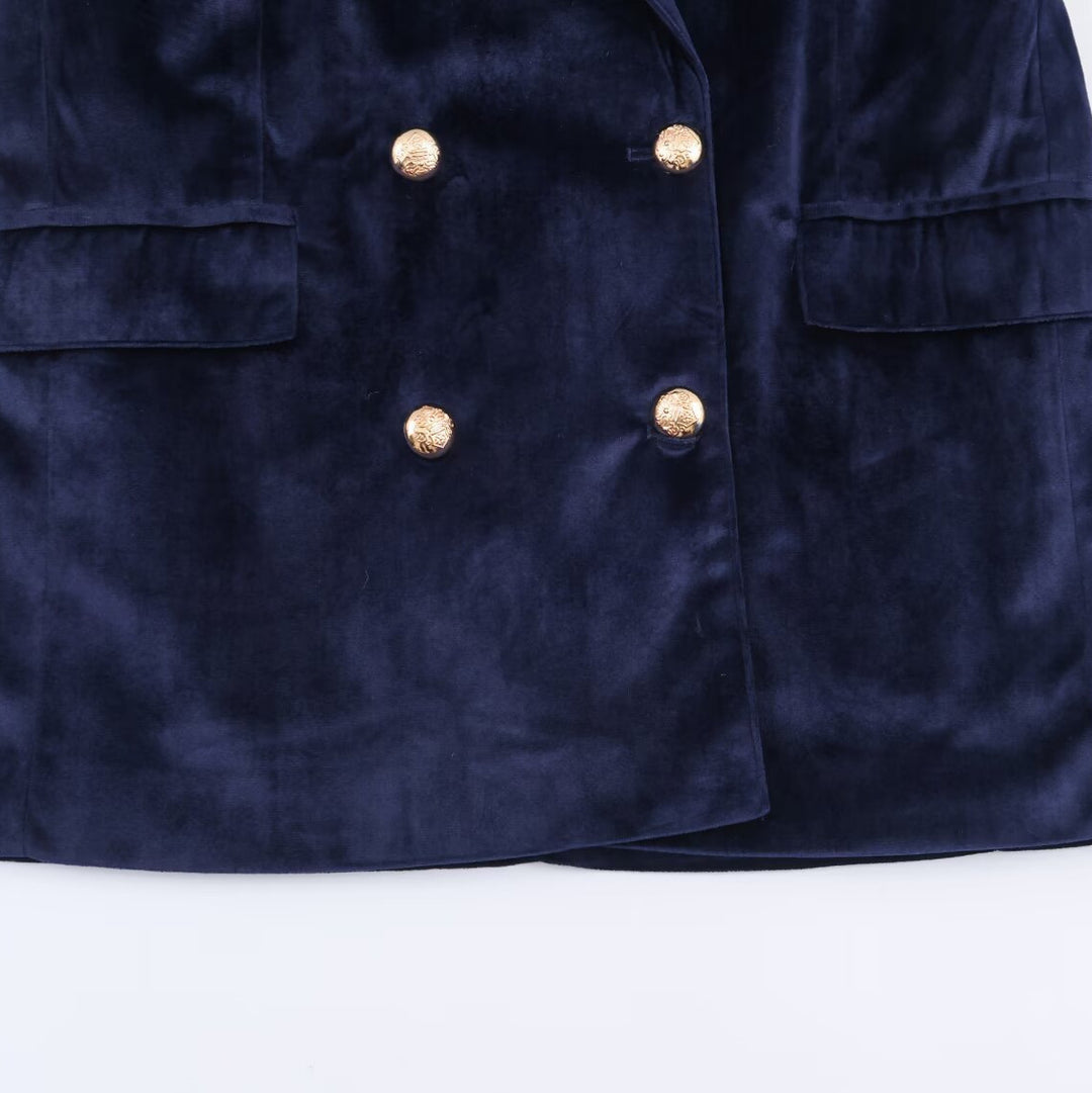 Damen Weite Samt-Hose mit hoher Taille und weitem Bein Nord Taschen
