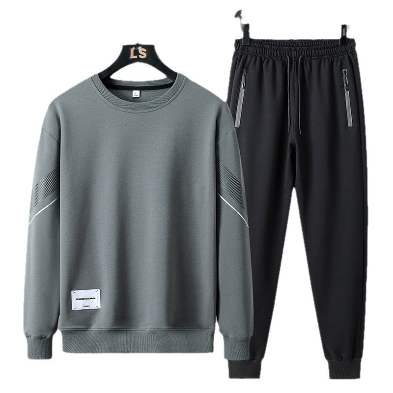 Herren Sportliches Freizeit-Trainingsset aus Sweatshirt & Jogginghose mit Reißverschlusstaschen Nord Taschen