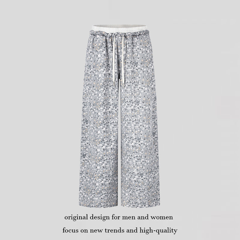Damen Palazzo‑Glitzerhose mit elastischem Bund und Kordelzug Nord Taschen