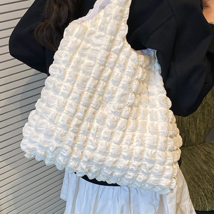 Damen Einkaufstasche mit strukturiertem Design und dekorativem Schleifenakzent Nord Taschen