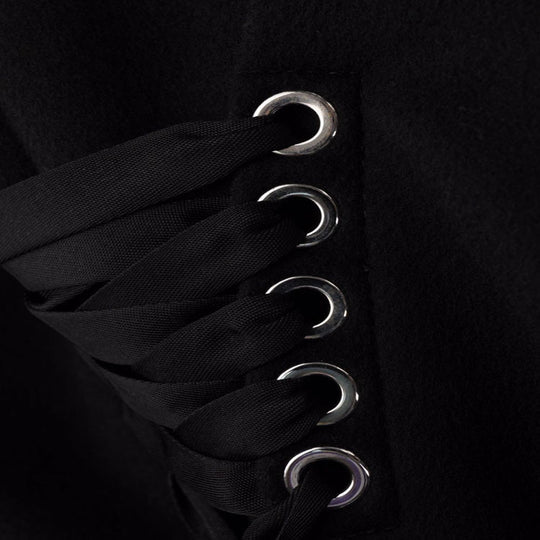 Damen Longcoat im minimalistischen Doppelreiher mit taillierter Silhouette und Pattentaschen Nord Taschen