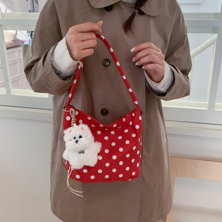 Damen Umhängetasche mit punktiertem Design Nord Taschen
