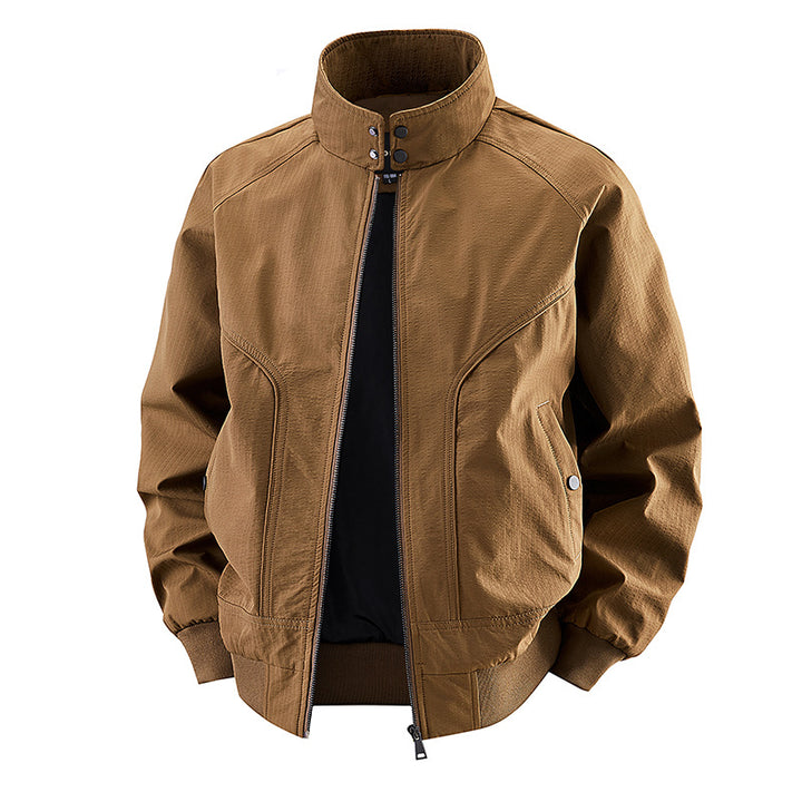 Men's  stretch canvas stand-collar utility bomber jacket Nord Taschen