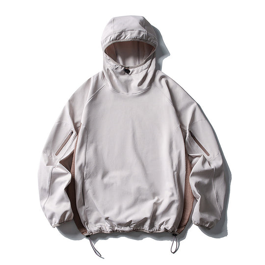 Unisex Leichter technischer Kapuzen-Anorak mit Raglanärmeln, Ärmeltaschen und Kordelzug Nord Taschen