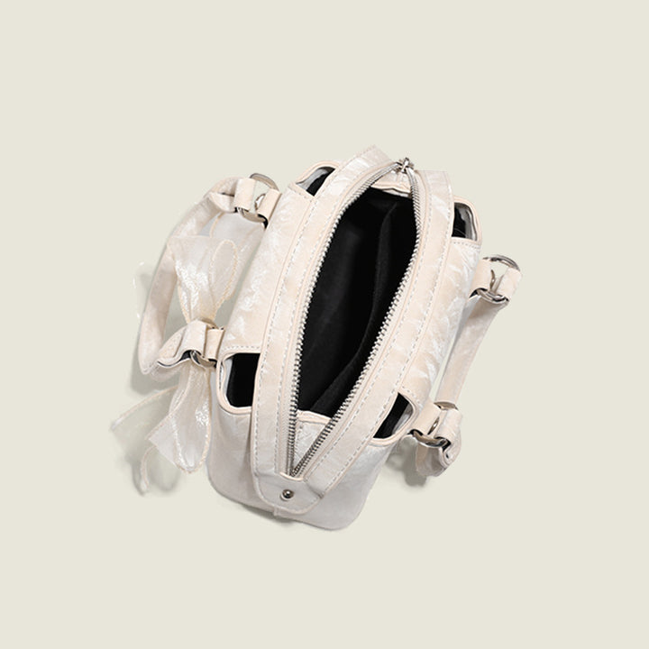 Damen Mini-Handtasche mit verspieltem Schleifenakzent Nord Taschen