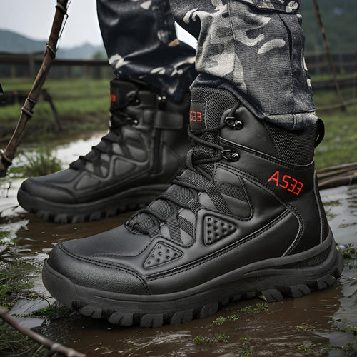 Herren wasserdichte Sicherheitsstiefel mit rutschfester Sohle und atmungsaktiver Membran - Vittorelli