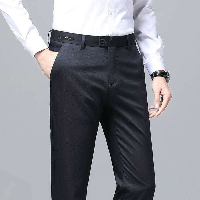 Herren Elegante Business-Chino mit Stretchkomfort und schlankem Bügelsaum Nord Taschen