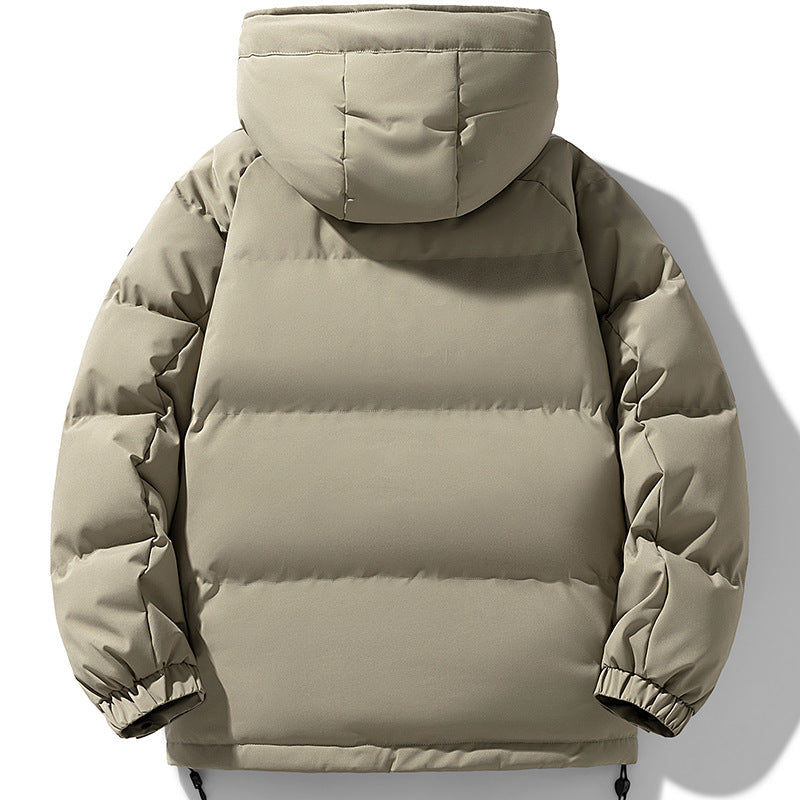 Herren Wattierte Urban-Thermojacke mit gesteppter Optik, hohem Stehkragen und Utility-Taschen Nord Taschen