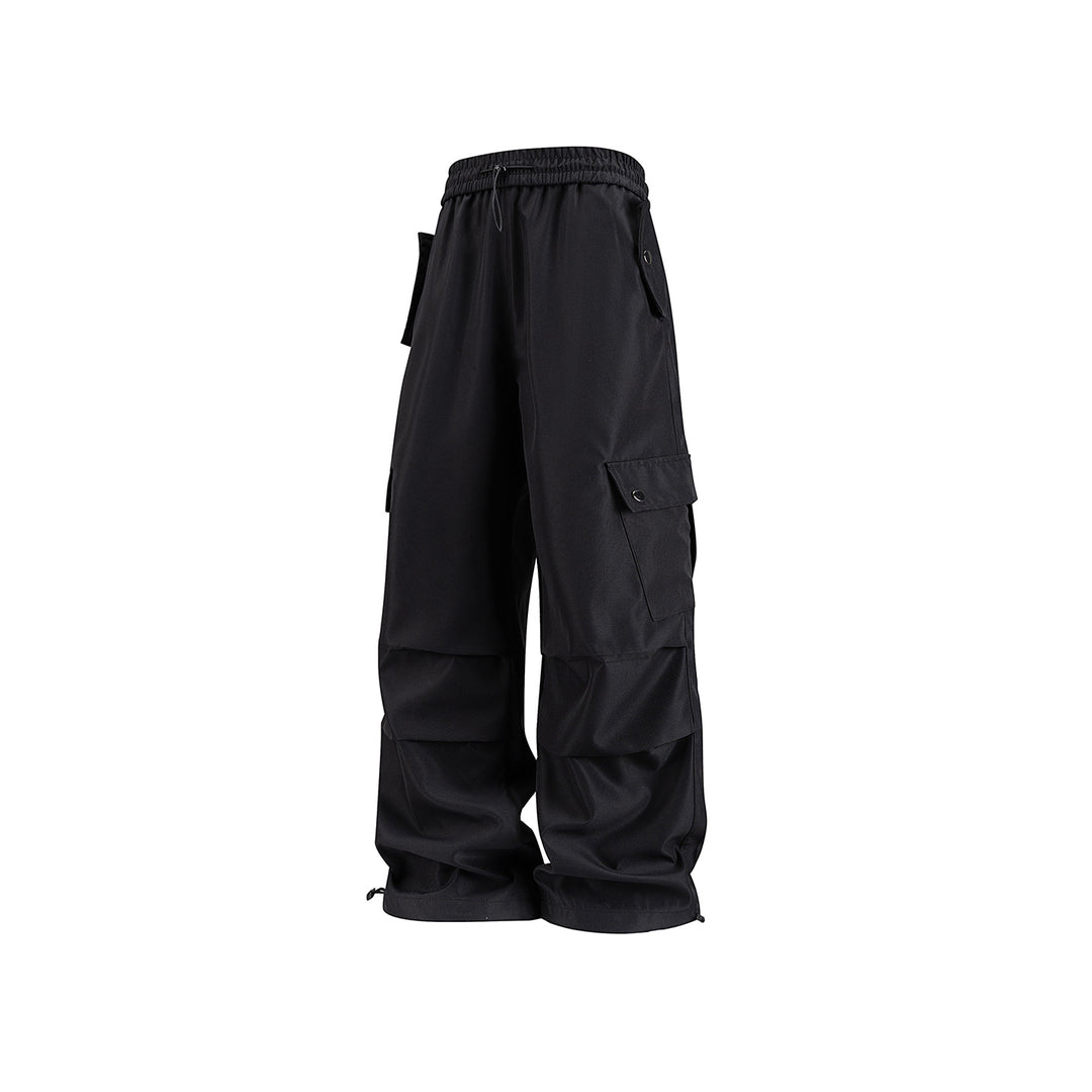Herren Weite Utility-Cargohose mit Tunnelzugbund, Klapptaschen und verstellbaren Saumabschlüssen Nord Taschen