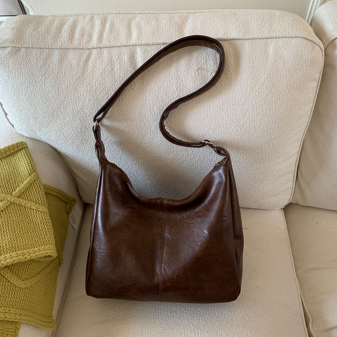 Damen elegante Hobo-Tasche aus hochwertigem Leder Nord Taschen