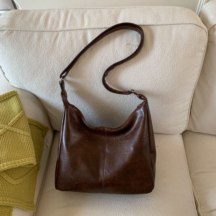 Damen elegante Hobo-Tasche aus hochwertigem Leder Nord Taschen