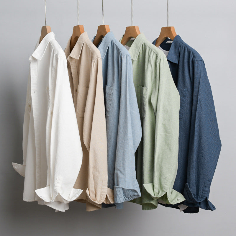 Herren Soft‑Touch Baumwollmix Overshirt im Layering‑Look mit Brusttasche Nord Taschen