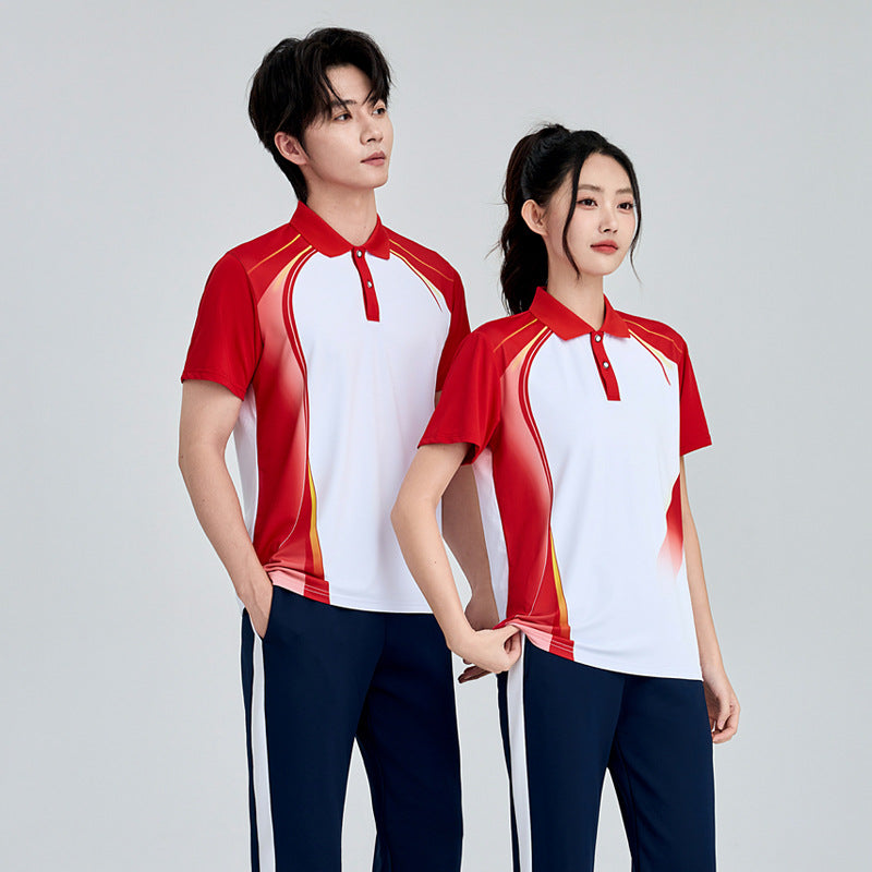 Unisex Badminton-Trainingsset mit Funktionspolo und sportlicher Jogginghose Nord Taschen